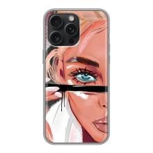 Силіконовый Чохол на iPhone 16 Pro Max з картинкой Модных девушек – Дівчина та вії