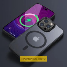 TPU+PC чохол Metal Buttons with MagSafe Colorful для Apple iPhone 16 Pro (6.3") – Чорний