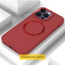 TPU чохол Bonbon Metal Style with MagSafe для Apple iPhone 16 Pro (6.3") – Червоний