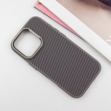 Чехол TPU+PC Carbon with MagSafe для Apple iPhone 16 Pro (6.3") – Серый