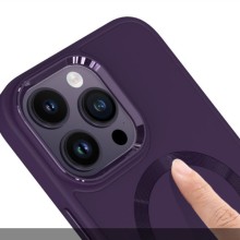 TPU чехол Bonbon Metal Style with MagSafe для Apple iPhone 16 Pro (6.3") – Фиолетовый