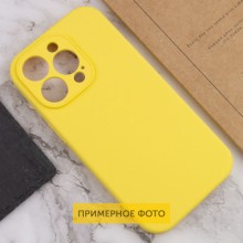 Чехол Silicone Case Full Protective (AA) NO LOGO для Apple iPhone 16 Pro (6.3") – Желтый