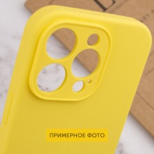 Чехол Silicone Case Full Protective (AA) NO LOGO для Apple iPhone 16 Pro (6.3") – Желтый