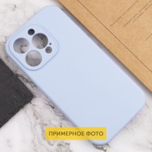 Чехол Silicone Case Full Protective (AA) NO LOGO для Apple iPhone 16 Pro (6.3") – Голубой