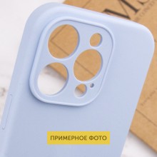 Чехол Silicone Case Full Protective (AA) NO LOGO для Apple iPhone 16 Pro (6.3") – Голубой