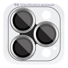 Захисне скло Metal Classic на камеру (у упак.) для Apple iPhone 16 Pro (6.3") / 16 Pro Max (6.9") – Срібний