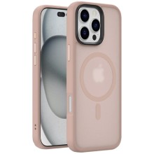 TPU+PC чехол Metal Buttons with MagSafe Colorful для Apple iPhone 16 Pro (6.3") – Золотой