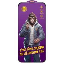 Защитное стекло 5D Anti-static Purple (тех.пак) для Apple iPhone 16 Pro (6.3") – Черный