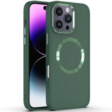 TPU чехол Bonbon Metal Style with MagSafe для Apple iPhone 16 Pro (6.3") – Зеленый