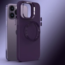 TPU чехол Bonbon Metal Style with MagSafe для Apple iPhone 16 Pro (6.3") – Фиолетовый