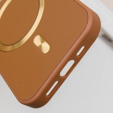 Шкіряний чохол SnapCase with MagSafe для Apple iPhone 16 Pro (6.3") – Коричневий