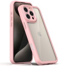 TPU чехол Transparent + Colour 1,5mm для Apple iPhone 16 Pro (6.3") – Розовый