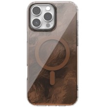 Чехол TPU Shiny Mountain (MagFit) для Apple iPhone 16 Pro (6.3") – Коричневый