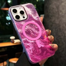 Чехол TPU Shiny Mountain (MagFit) для Apple iPhone 16 Pro (6.3") – Розовый