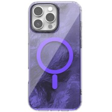Чехол TPU Shiny Mountain (MagFit) для Apple iPhone 16 Pro (6.3") – Фиолетовый
