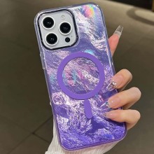Чехол TPU Shiny Mountain (MagFit) для Apple iPhone 16 Pro (6.3") – Фиолетовый