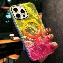 Чехол TPU Shiny Mountain (MagFit) для Apple iPhone 16 Pro (6.3") – Желтый