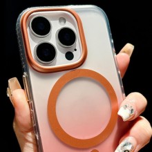 Чехол TPU+PC Shadow with MagSafe для Apple iPhone 16 Pro (6.3") – Rose Gold