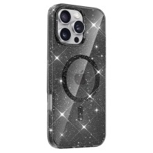 Чехол TPU Eclipse Sparkle (MagFit) для Apple iPhone 16 Pro (6.3") – Черный