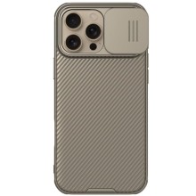 Карбонова накладка Nillkin CamShield Pro для Apple iPhone 16 Pro (6.3") – Золотий