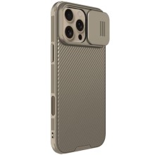 Карбонова накладка Nillkin CamShield Pro для Apple iPhone 16 Pro (6.3") – Золотий