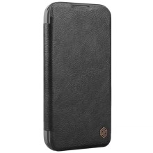 Шкіряний чохол-книжка Nillkin Qin Prop для Apple iPhone 16 Pro (6.3") – Чорний