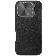 Шкіряний чохол-книжка Nillkin Qin Prop для Apple iPhone 16 Pro (6.3") – Чорний