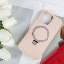 Чохол Silicone Case Full Protective NO LOGO with Ring для Apple iPhone 16 Pro (6.3") – Рожевий