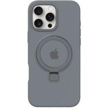 Чехол Silicone Case Full Protective with Ring для Apple iPhone 16 Pro (6.3") – Серый
