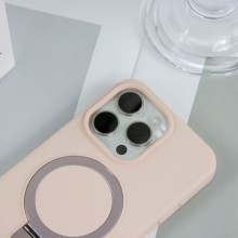 Чехол Silicone Case Full Protective NO LOGO with Ring для Apple iPhone 16 Pro (6.3") – Розовый