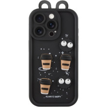 Чохол TPU Toys Case with Ears для Apple iPhone 16 Pro (6.3") – Чорний
