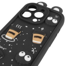 Чохол TPU Toys Case with Ears для Apple iPhone 16 Pro (6.3") – Чорний