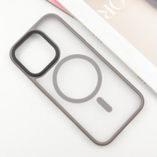 TPU+PC чохол Metal Buttons with MagSafe для Apple iPhone 16 Pro (6.3") – Сірий