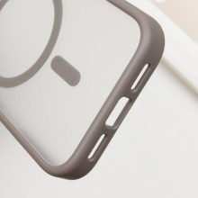 TPU+PC чохол Metal Buttons with MagSafe для Apple iPhone 16 Pro (6.3") – Сірий