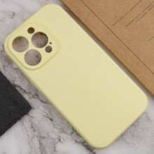 Чехол Silicone Case Full Camera Protective (AA) NO LOGO для Apple iPhone 16 Pro (6.3") – Желтый