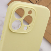 Чехол Silicone Case Full Camera Protective (AA) NO LOGO для Apple iPhone 16 Pro (6.3") – Желтый