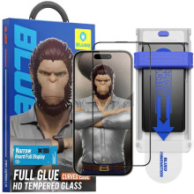 Защитное 3D стекло Blueo Hot Bending для Apple iPhone 16 Pro (6.3") (+ аппликатор) – Черный