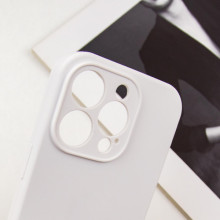 Чохол Silicone Case Full Camera Protective (AA) NO LOGO для Apple iPhone 16 Pro (6.3") – Білий