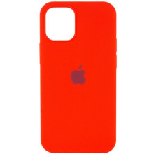 Чохол Silicone Case (AA) Logo with MagSafe для Apple iPhone 16 Pro (6.3") – Червоний