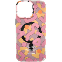 TPU чехол Pastel Chaos with MagSafe для Apple iPhone 16 Pro (6.3") – Розовый