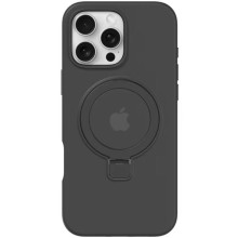 Чохол Silicone Case Full Protective with Ring для Apple iPhone 16 Pro (6.3") – Чорний