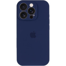 Чехол Silicone Case Full Camera Protective (AA) для Apple iPhone 16 Pro (6.3") – Синий