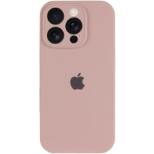 Чехол Silicone Case Full Camera Protective (AA) для Apple iPhone 16 Pro (6.3") – Розовый