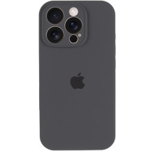 Чехол Silicone Case Full Camera Protective (AA) для Apple iPhone 16 Pro (6.3") – Серый