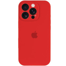 Чехол Silicone Case Full Camera Protective (AA) для Apple iPhone 16 Pro (6.3") – Красный