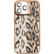 Чехол TPU+PC Wild Leopard with MagSafe and Lens для Apple iPhone 16 Pro (6.3") – Brown