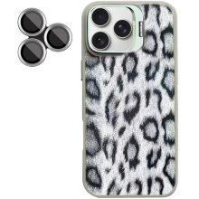 Чохол TPU+PC Wild Leopard with MagSafe and Lens для Apple iPhone 16 Pro (6.3") – Сірий