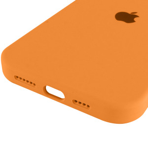 Чехол Silicone Case Full Protective (AA) для Apple iPhone 16 Pro (6.3") – Оранжевый