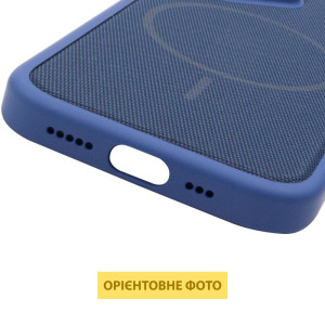Чехол PC Textile Hybrid with Magnetic Fit для Apple iPhone 16 Pro (6.3") – Blue