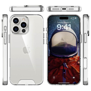 Чехол TPU Space Case transparent для Apple iPhone 16 Pro (6.3") – Прозрачный